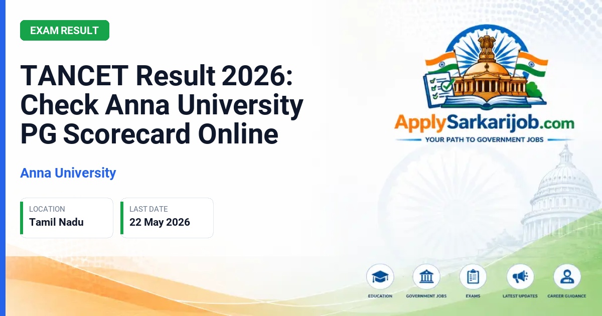 Anna University - PG Entrance Examination Official Notification Poster & Schedule