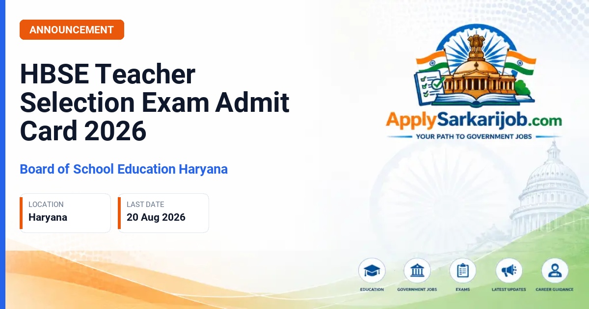 Board of School Education Haryana (BSEH) - Teachers and School Heads Official Notification Poster & Schedule