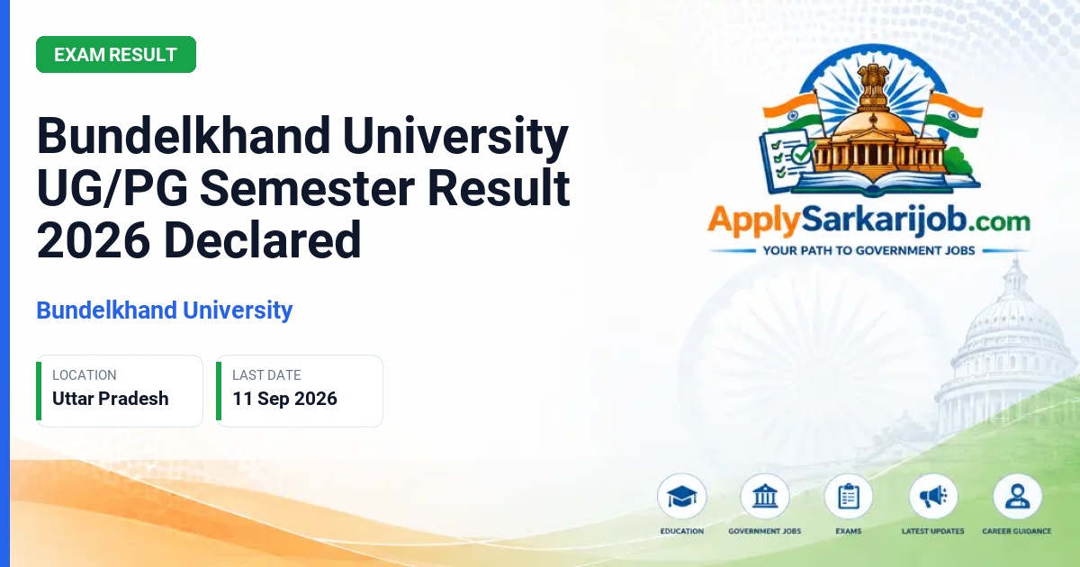 Bundelkhand University - UG/PG Semester Exams Official Notification Poster & Schedule