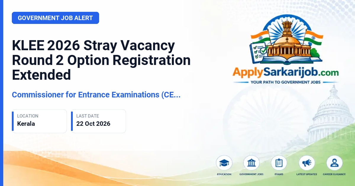 Commissioner for Entrance Examinations (CEE), Kerala - Three-Year LL.B. and Integrated Five-Year LL.B. Admission Official Notification Poster & Schedule