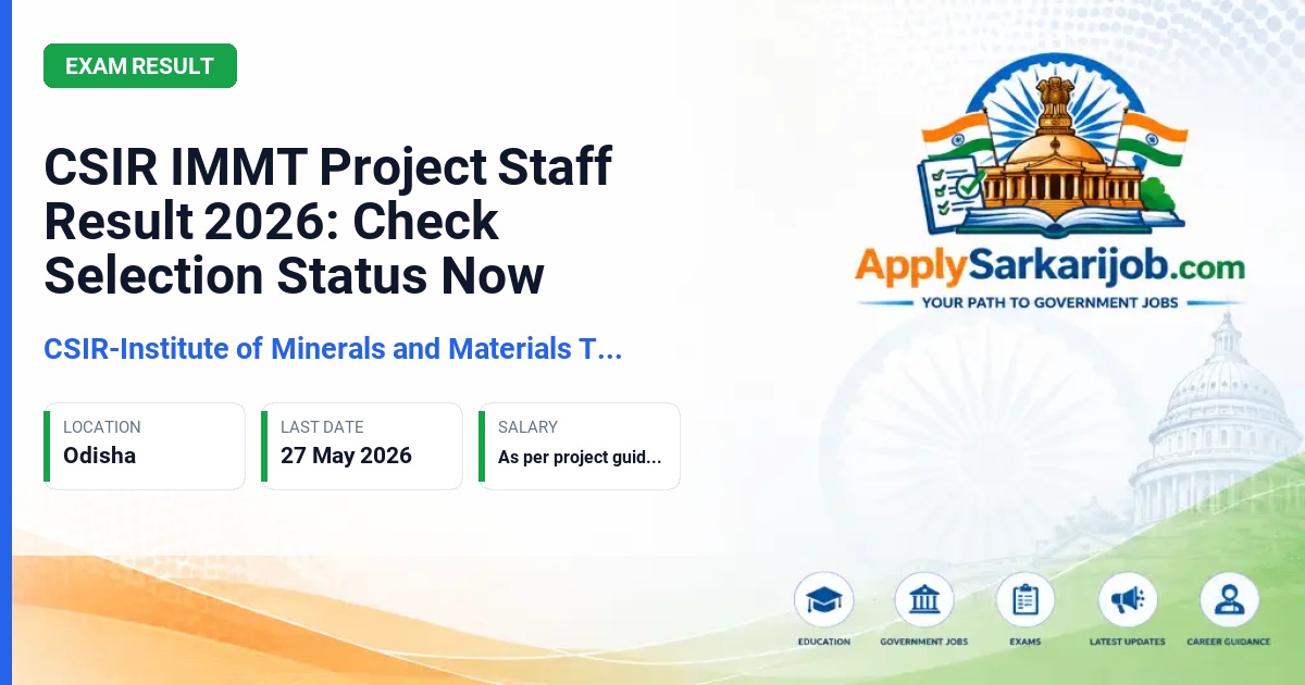 Traditional Knowledge Digital Library Unit (CSIR TKDL) - Project Staff Official Notification Poster & Schedule