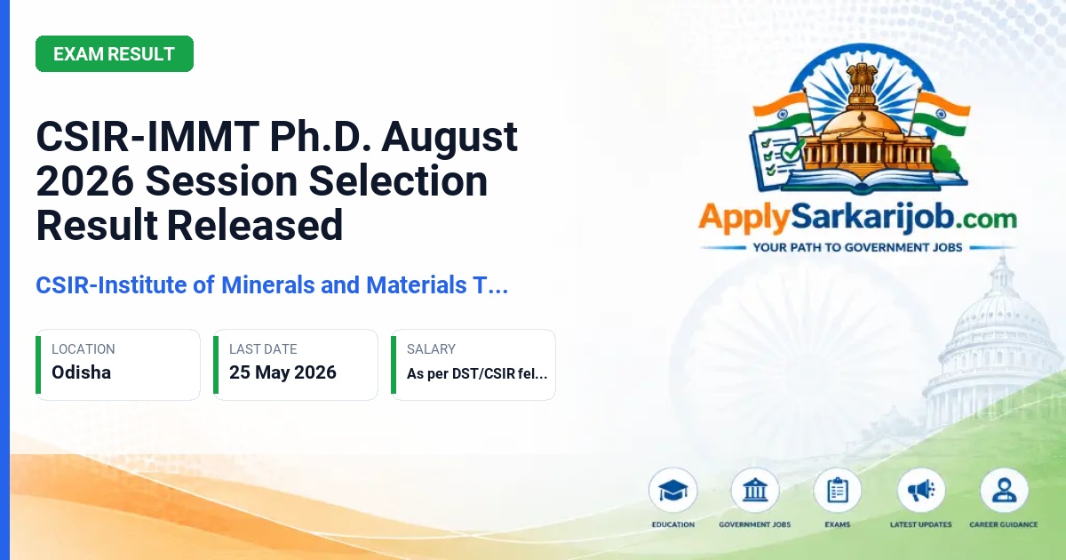 Traditional Knowledge Digital Library Unit (CSIR TKDL) - Ph.D. Scholar Official Notification Poster & Schedule