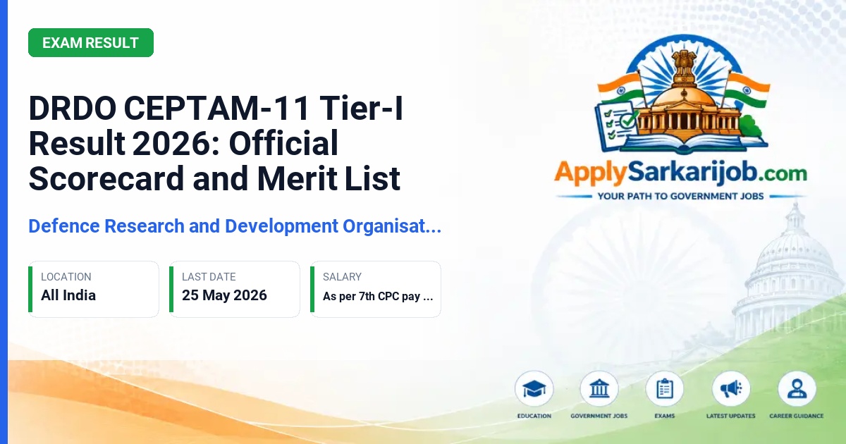 Defence Research and Development Organisation (DRDO) - Senior Technical Assistant-B & Technician-A Official Notification Poster & Schedule
