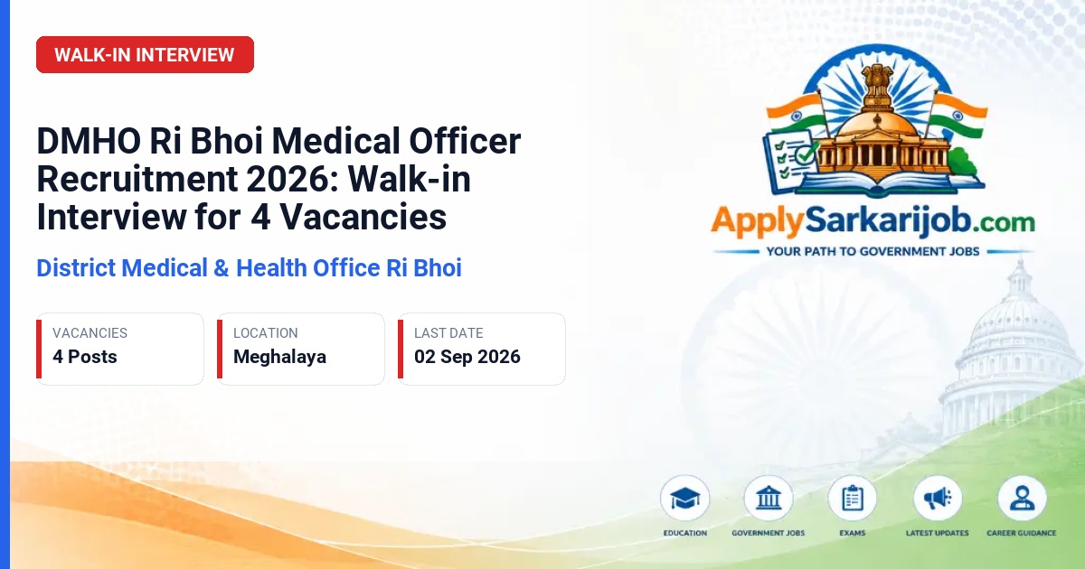Jawahar Navodaya Vidyalaya - Medical Officer Official Notification Poster & Schedule