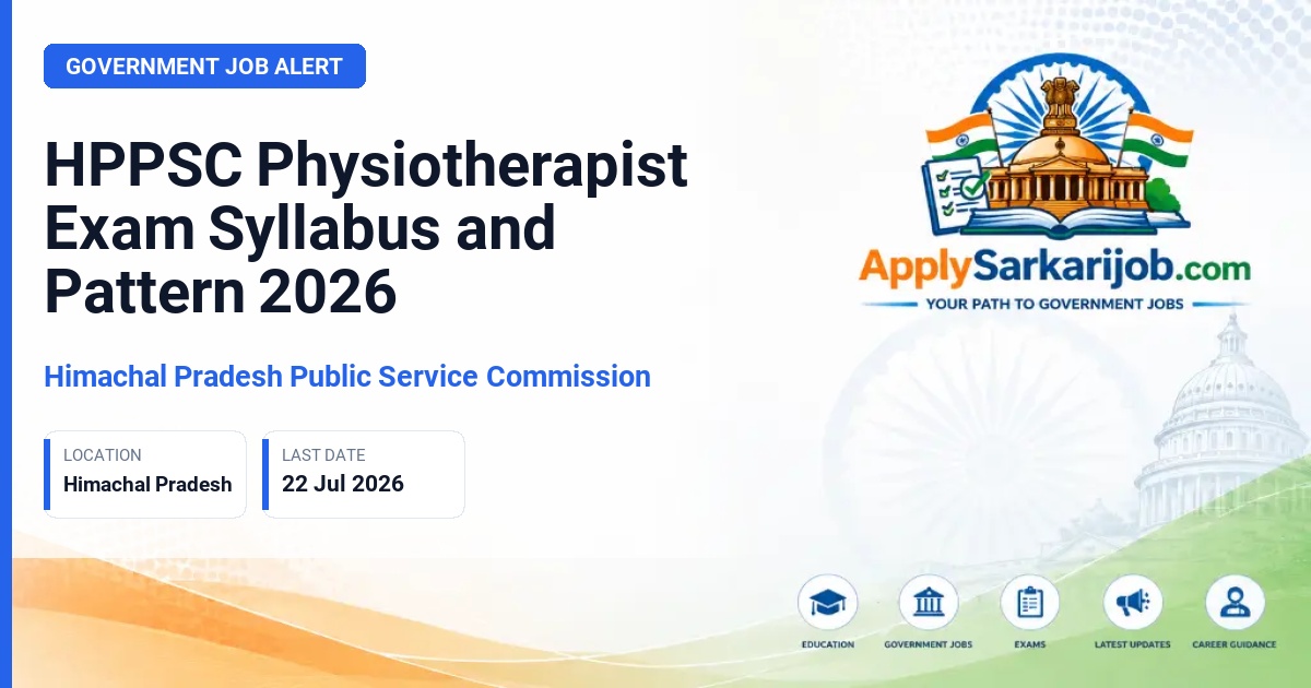 Himachal Pradesh Public Service Commission (HPPSC) - Physiotherapist Official Notification Poster & Schedule