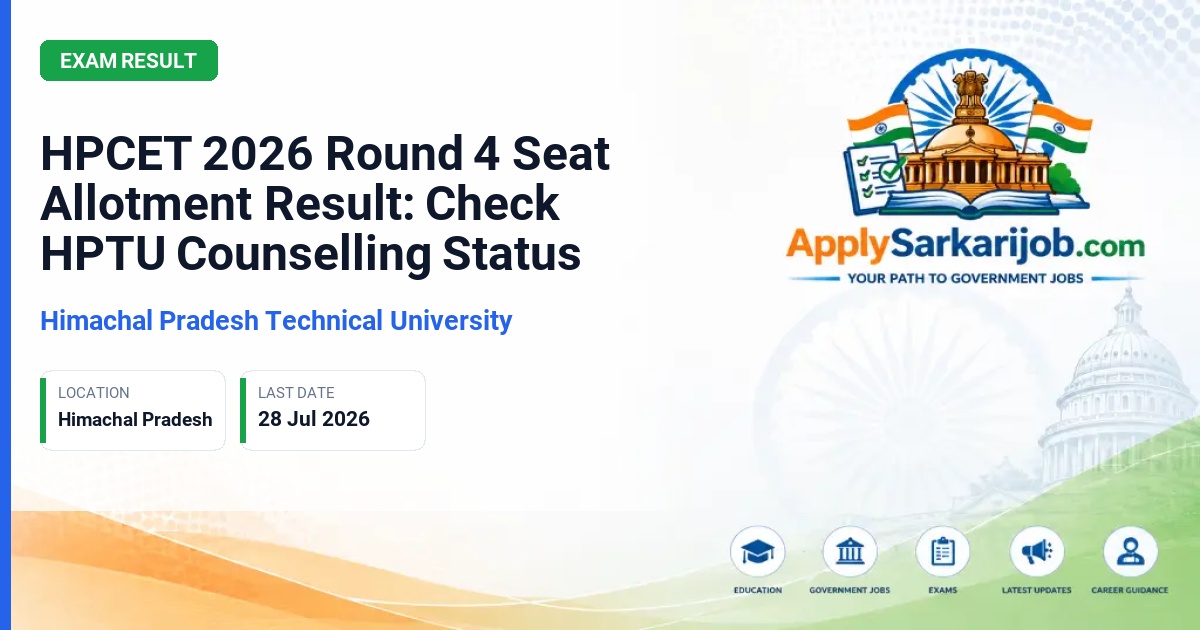 Himachal Pradesh Technical University - Admission 2026 Official Notification Poster & Schedule