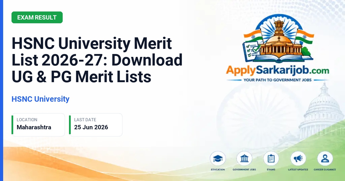 H.R. College of Commerce & Economics - UG and PG Course Admissions (Merit List) Official Notification Poster & Schedule