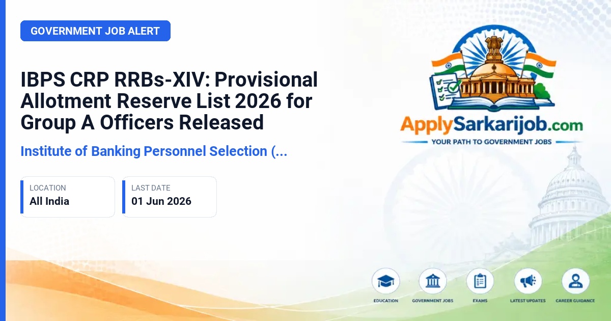 Institute of Banking Personnel Selection (IBPS) - Group A Officers (Scale I, II, III) Official Notification Poster & Schedule