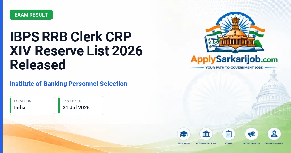 Institute of Banking Personnel Selection (IBPS) - Customer Service Associate (Clerk) Official Notification Poster & Schedule