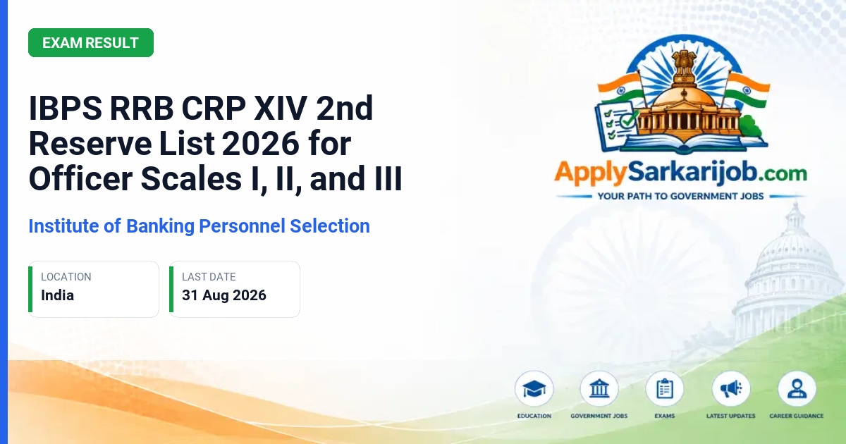 Institute of Banking Personnel Selection (IBPS) - Officer Scale I, II, and III Official Notification Poster & Schedule