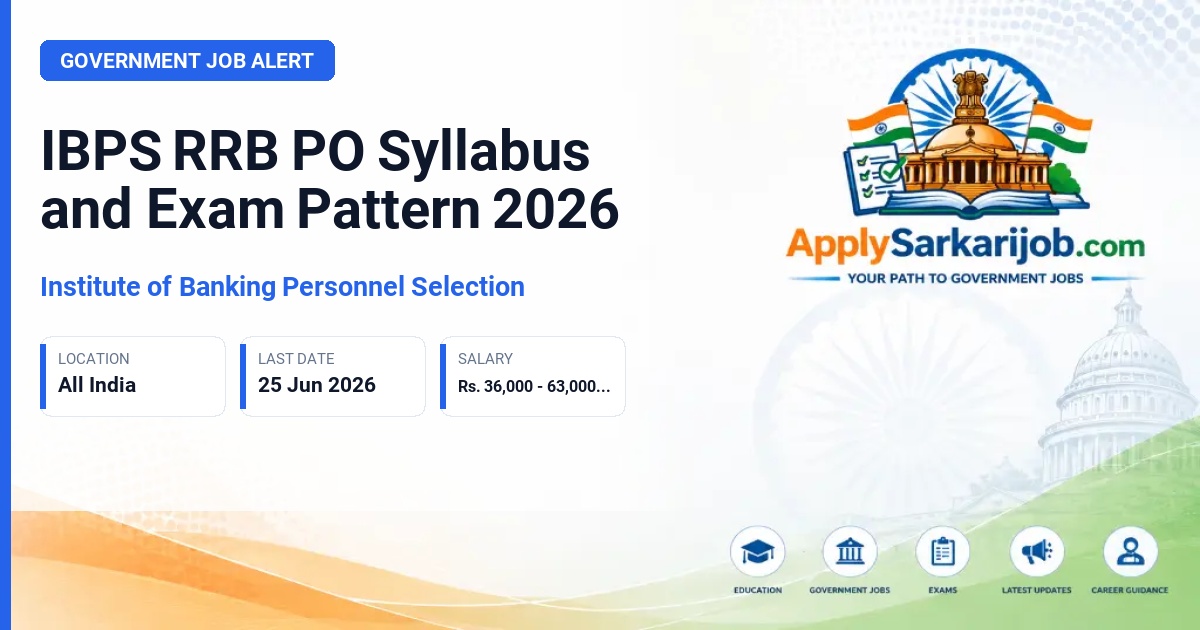 Institute of Banking Personnel Selection (IBPS) - Officer Scale-I (Probationary Officer) Official Notification Poster & Schedule