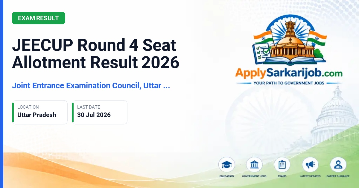 Joint Entrance Examination Council, Uttar Pradesh - Polytechnic Admission 2026 Official Notification Poster & Schedule