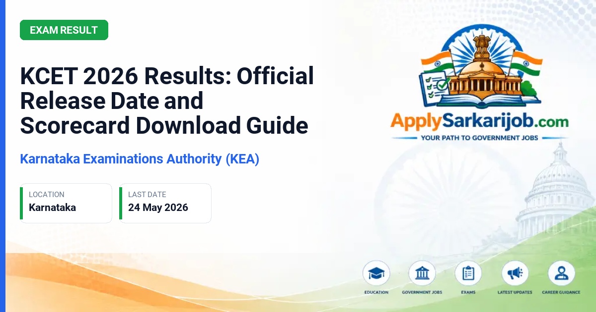 Karnataka Examination Authority (KEA) - UGCET (Engineering, Pharmacy, Agriculture, Veterinary) Official Notification Poster & Schedule