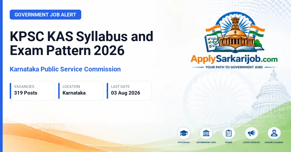 Karnataka Public Service Commission (KPSC) - Gazetted Probationers (KAS) Official Notification Poster & Schedule