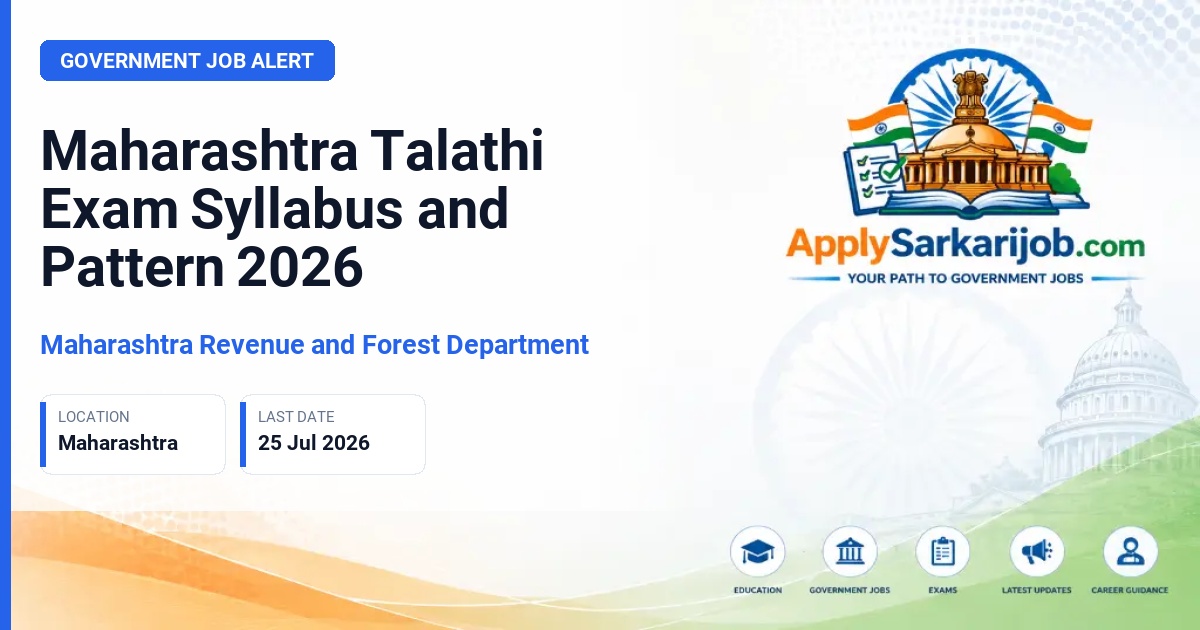 Maharashtra Revenue and Forest Department - Talathi Official Notification Poster & Schedule