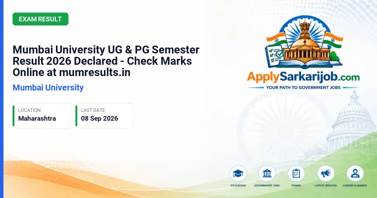 University of Mumbai - UG & PG Semester Exams (NEP 2020) Official Notification Poster & Schedule