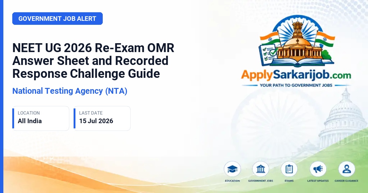 National Testing Agency (NTA) - NEET (UG) 2026 Re-Examination Official Notification Poster & Schedule