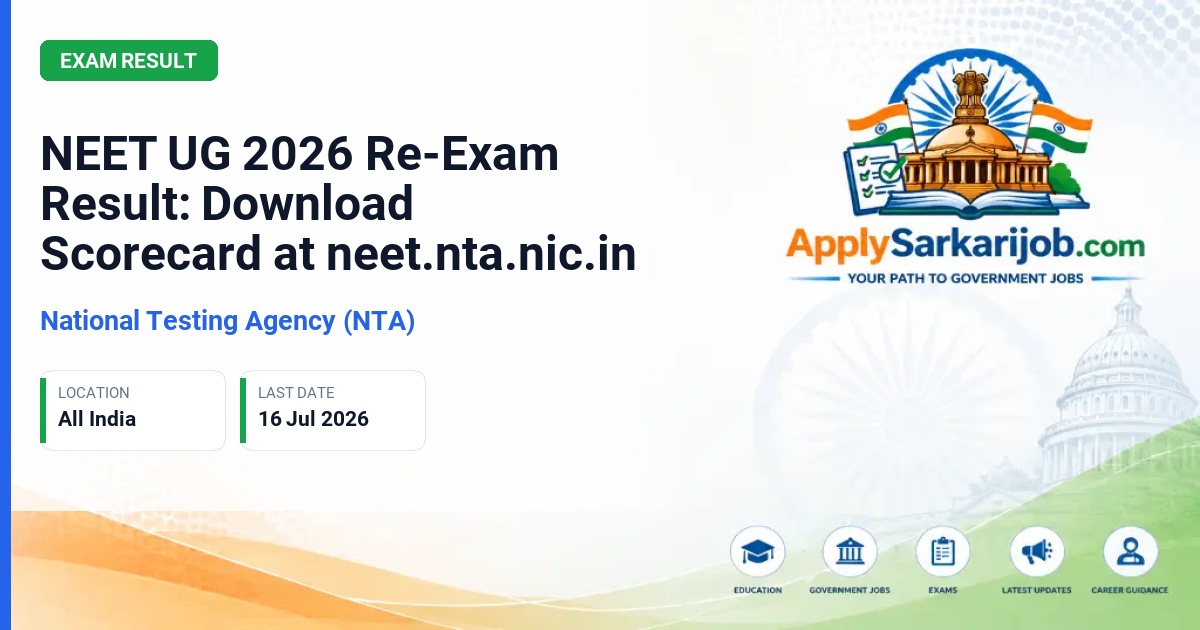 National Testing Agency (NTA) - NEET UG 2026 Official Notification Poster & Schedule