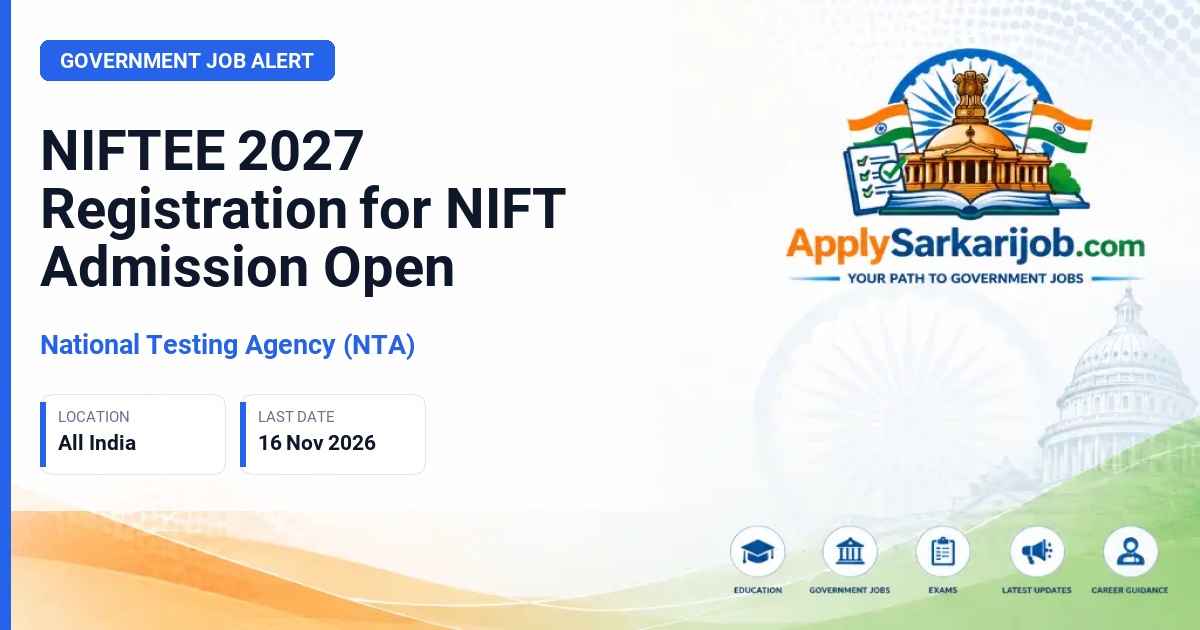 National Testing Agency (NTA) - NIFT Entrance Examination Official Notification Poster & Schedule