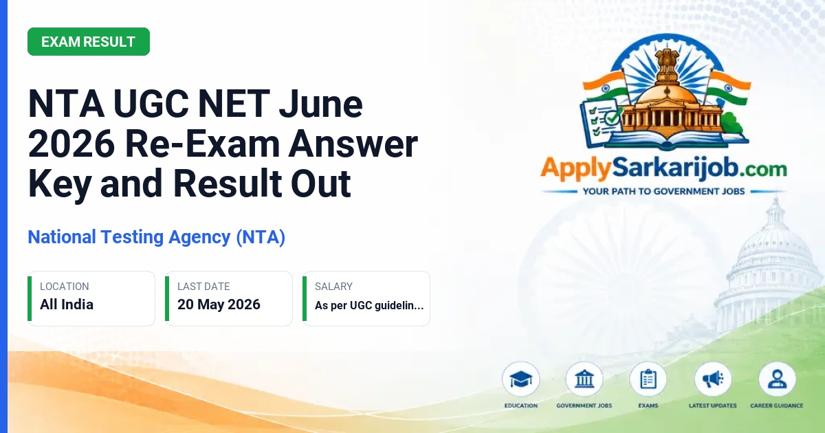 National Testing Agency (NTA) - UGC NET June 2026 (Assistant Professor & JRF) Official Notification Poster & Schedule