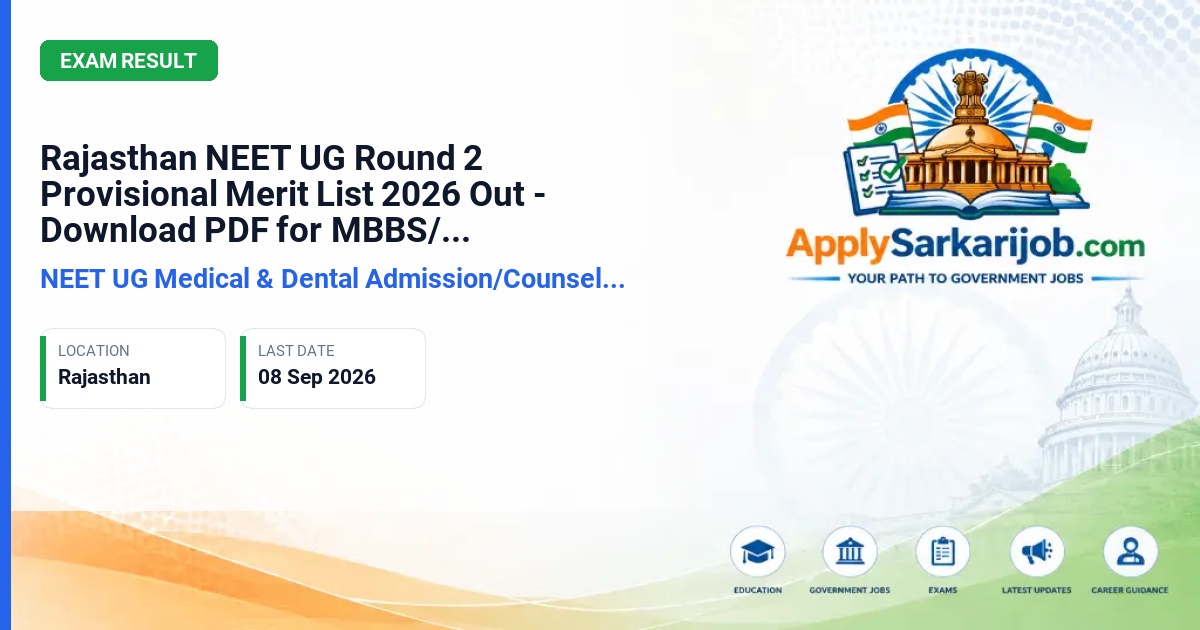 Marwar Medical University - NEET UG MBBS/BDS Admission 2026 Official Notification Poster & Schedule