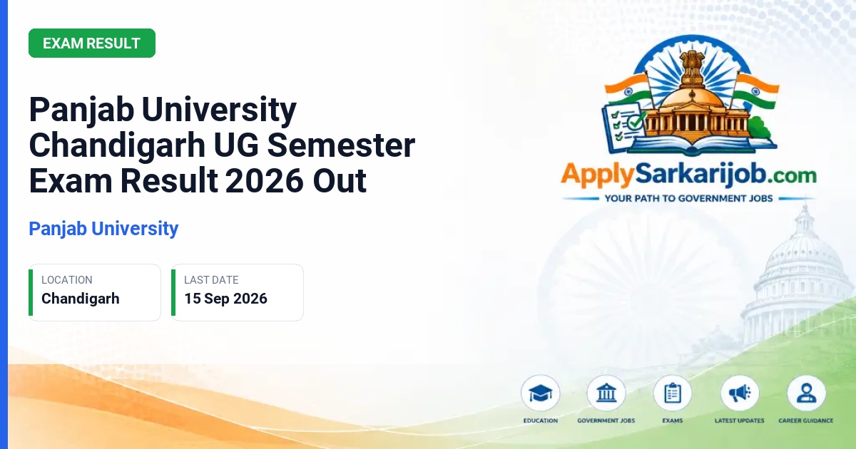 Panjab University (PU) - B.Sc. (Hons) Bio-Informatics 2nd Sem & B.A. B.Ed. 6th Sem Official Notification Poster & Schedule