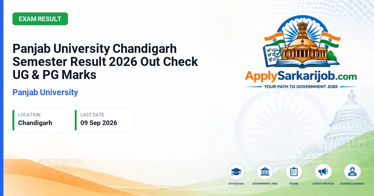 Panjab University (PU) - UG & PG Semester Exams (BSc, MBA, BBA) Official Notification Poster & Schedule