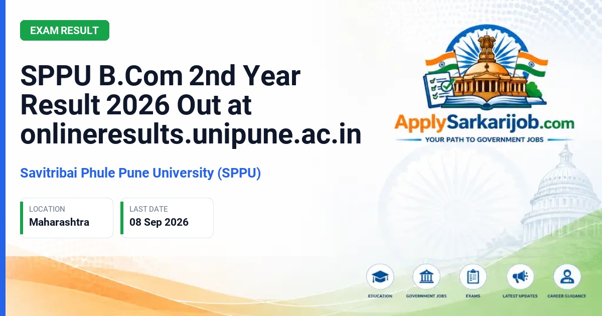 Savitribai Phule Pune University - Second Year Bachelor of Commerce (B.Com) Summer Session 2026 Official Notification Poster & Schedule