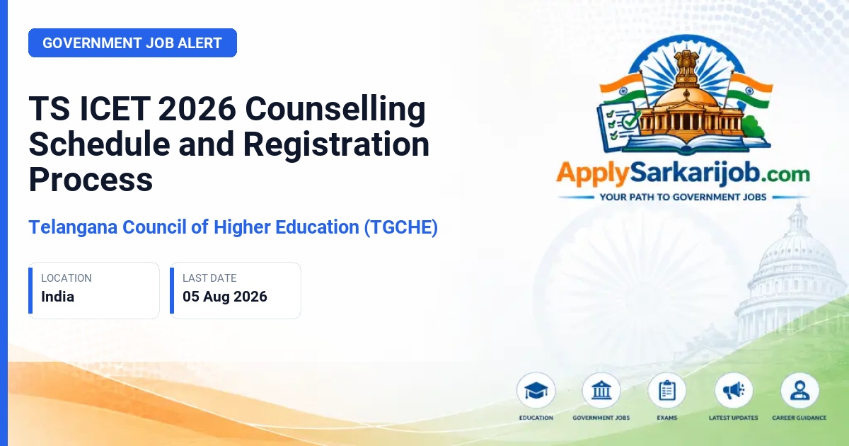 Telangana Council of Higher Education (TGCHE) - MBA and MCA Admission Official Notification Poster & Schedule