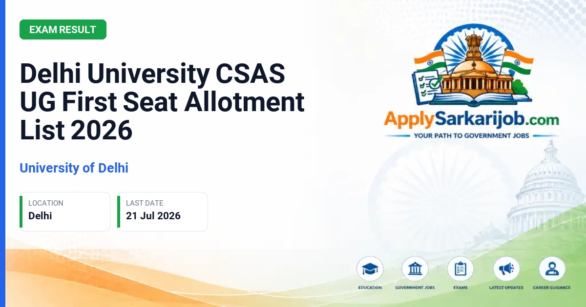 University of Delhi (DU) - Undergraduate Admissions 2026 Official Notification Poster & Schedule