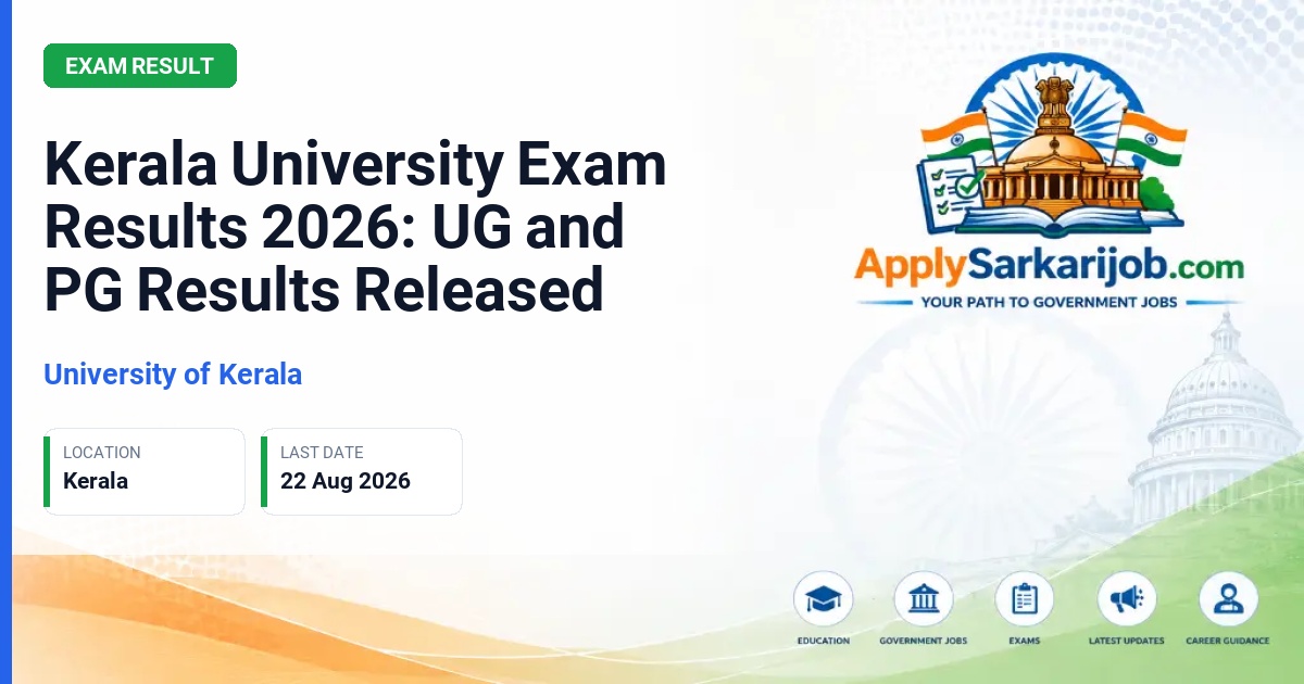 University of Kerala - Kerala University Exam Results 2026: UG and PG Results Released Official Notification Poster & Schedule