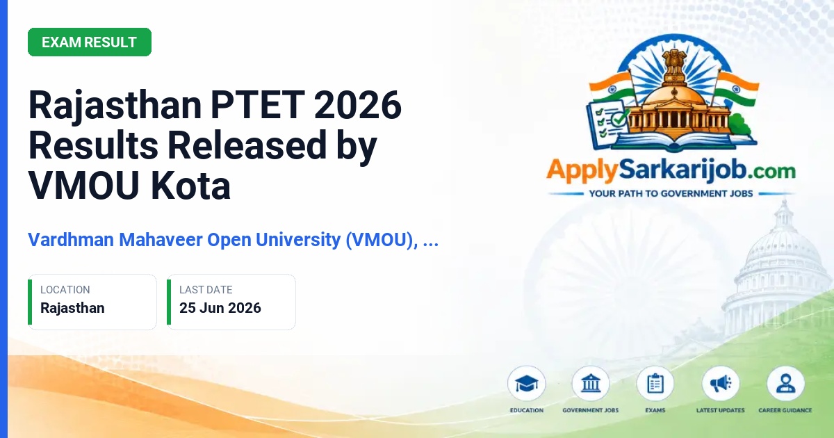 Vardhman Mahaveer Open University (VMOU), Kota - B.Ed Admission 2026 Official Notification Poster & Schedule